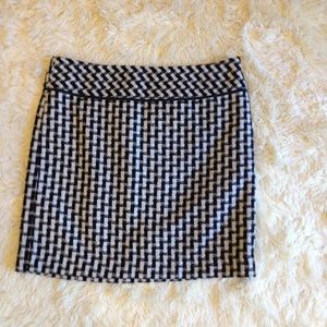 Loft beautiful black and white skirt.
